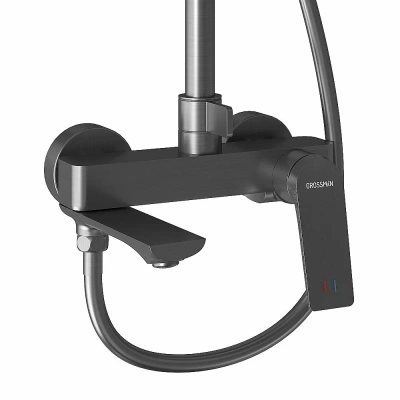 Душевая система Grossman Galaxy 500.K35.01.420 графит сатиновый