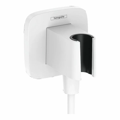 Подключение для шланга Hansgrohe FixFit Q 26887700 белое матовое