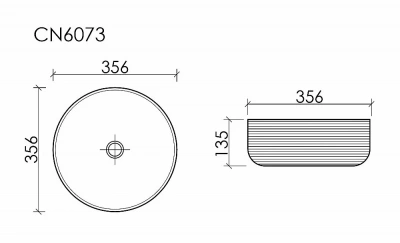 Раковина Ceramica Nova Element CN6073MH антрацит матовый