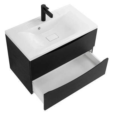 Тумба с раковиной Belbagno MARINO 80 2C-SO/BB800/450-LV-MR-PR Rovere Cioccolato Amaro