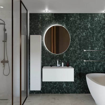 Тумба с раковиной LA FENICE TERRA Bianca 80 белая