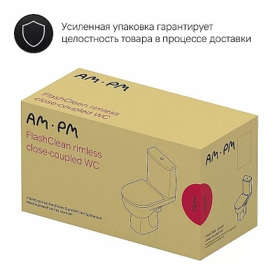 Унитаз-компакт AM.PM Gem C908607SC белый, с бачком