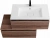 Тумба с раковиной Cezares Slider 100 SLIDER-1000-1C-SO-NA орех дымчатый
