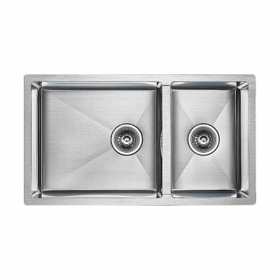 Мойка кухонная Paulmark AXEL PM227844-BS брашированная нерж.сталь
