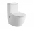 Унитаз-компакт SantiLine SL-5011SM-BD безободковый, с бачком, с крышкой микролифт, белый