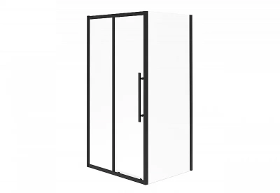 Душевой уголок Esbano Flex ESOGF119PSB 110х90 стекло прозрачное/профиль черный матовый