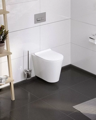 Унитаз подвесной Koller Pool ORION OR-0515-RW безободковый, с крышкой микролифт