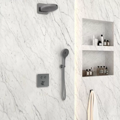 Душевая система Vincea Inspire VSFW-4I211GM вороненая сталь