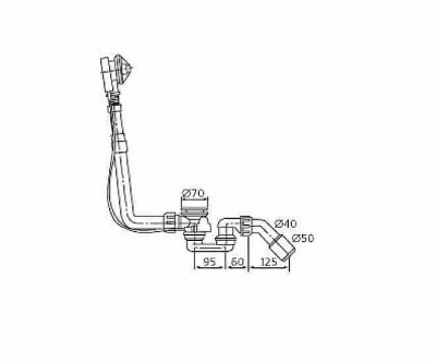 Комплект слива-перелива для ванн Ideal Standard K7810AA
