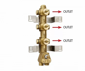 Внутренняя часть смесителя Bossini 3 Outlets Z030202000