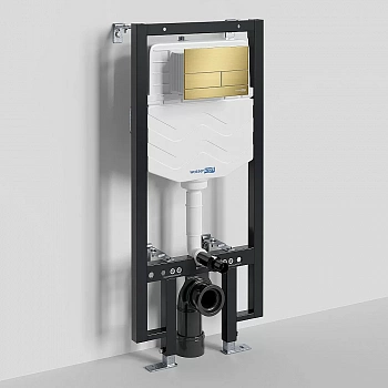 Инсталляция для унитаза WasserKraft Vils 56TLT.010.ME.MG04 с кнопкой матовое золото