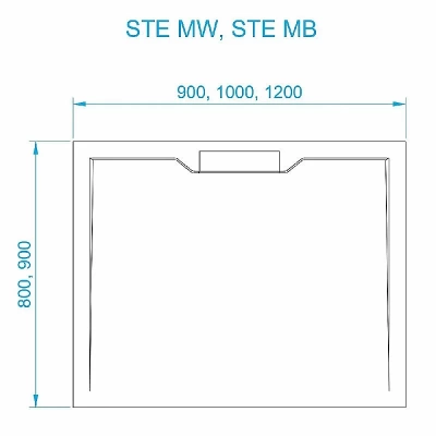 Душевой поддон RGW STE-128MW 52342812-15 80x120 белый мрамор