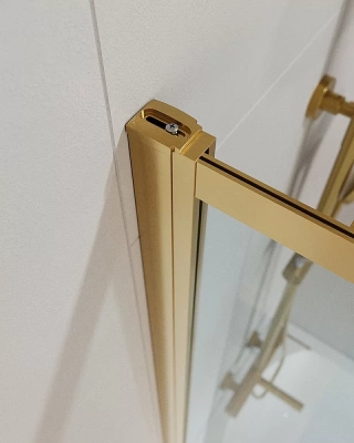 Шторка для ванны Cezares SLIDER-VF-11-90/150-C-BORO брашированное золото