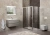 Душевой уголок BelBagno UNIQUE-AH-1-100/115-80-C-Cr 115х80 стекло прозрачное/профиль хром