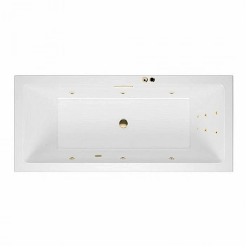 Ванна акриловая EXCELLENT Heaven Slim LINE WAEX.HEV18S.LINE.GL 180x80 белая с гидромассажем