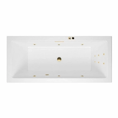 Ванна акриловая EXCELLENT Heaven Slim LINE WAEX.HEV18S.LINE.GL 180x80 белая с гидромассажем