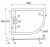 Душевой поддон Cezares TRAY AS-RH 100x80 белый