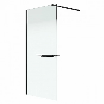 Душевая перегородка Niagara Nova 120 NG-582-12BLACK профиль черный матовый/стекло белый градиент