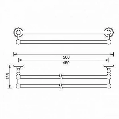 Полотенцедержатель Aquanet 4618D