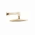 Верхний душ Webert SHOWER SET AC0840794 золото матовое
