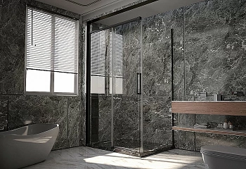 Душевой уголок Veconi Premium Trento PTC40-SP-13090-B-01-C4 прозрачный/профиль черный матовый