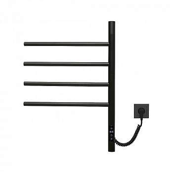 Полотенцесушитель электрический Vincea VTD-1S1CBE 43×60 черный