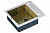Мойка кухонная Zorg Inox Glass GL-6051 Белая Бронза