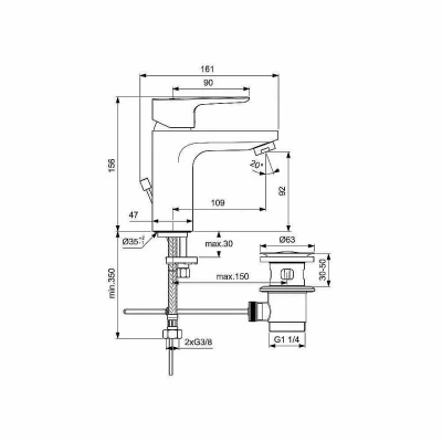 Набор смесителей Ideal Standard Ceraflex BD005AA