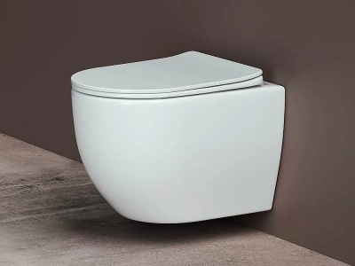 Унитаз подвесной Ceramica Nova Mia Rimless CN1805 безободковый, с крышкой микролифт