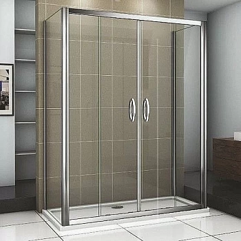 Душевой уголок Good Door Infinity WTW-TD+SP+SP 170х90 стекло прозрачное/профиль хром