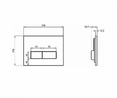 Кнопка для инсталляции Ideal Standard TE-MA NEW W3708AA