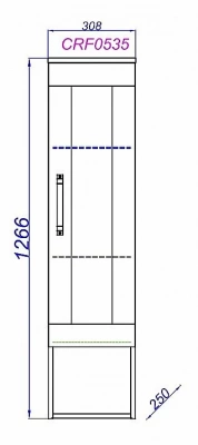 Пенал Aqwella Craft 31 CRF0503DB дуб балтийский