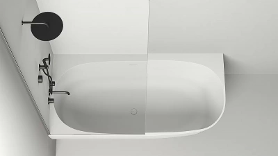 Ванна Salini SOFIA CORNER S-Stone 170x85 102525M белая матовая левая