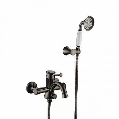 Смеситель для ванны Lemark Peretto LM6302RB Черный кофе