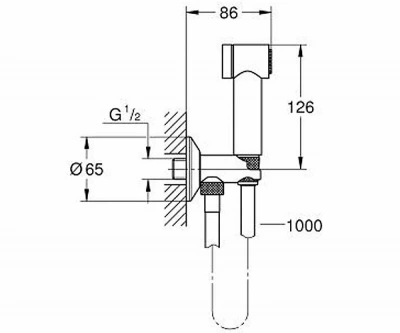 Душевой гарнитур Grohe Sena Trigger Spray 26329000
